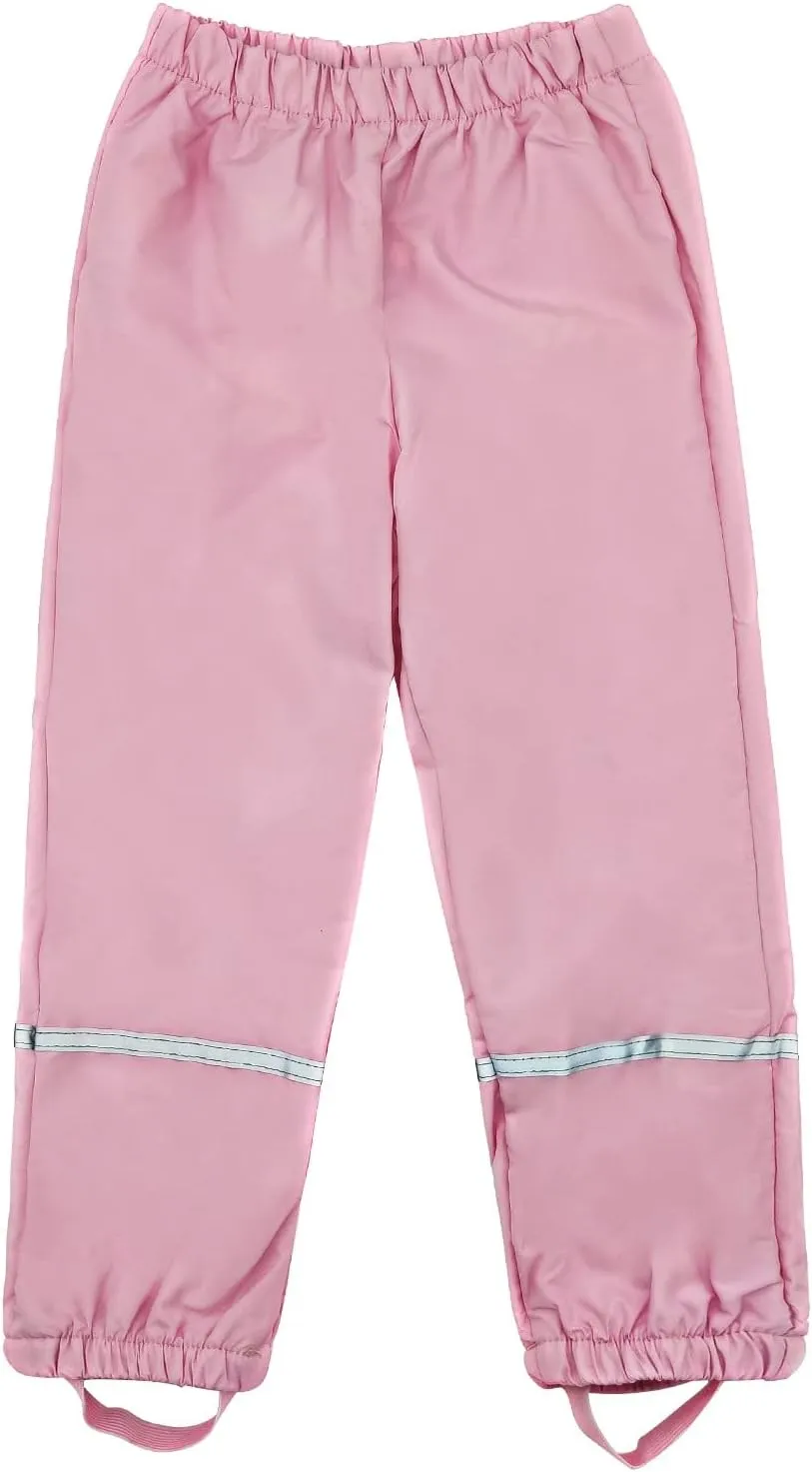 Unisex rain Pants Children,Women Waterproof and Windproof rain Trousers Over Pants for Girls Boys 98-134