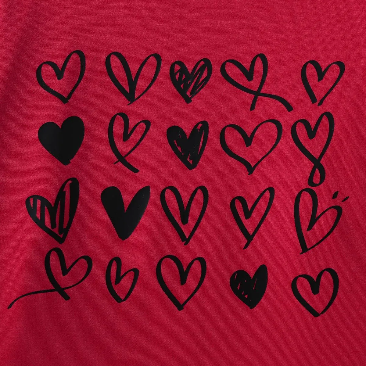 Valentines Sweatshirt Women Cute Love Heart Graphic Long Sleeve Shirts Casual Crewneck Pullover Tops