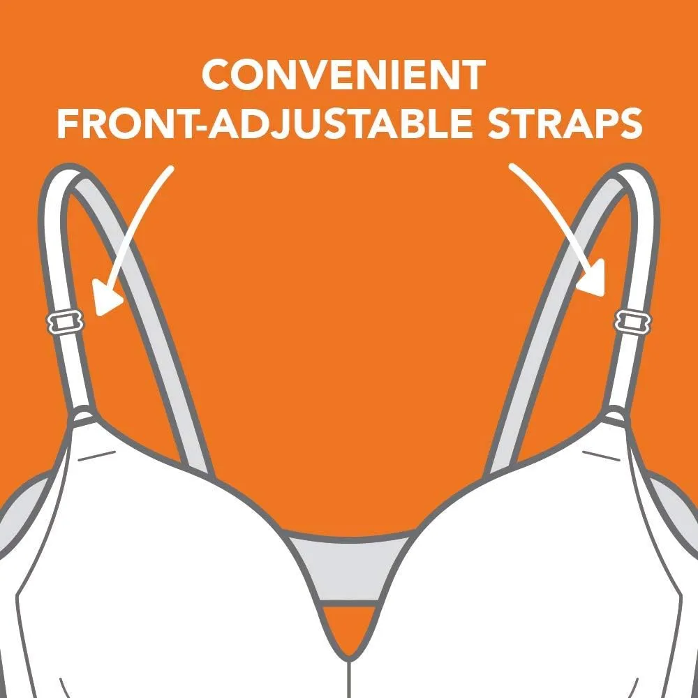 Warner's Women's No Side Effects Underarm-Smoothing Comfort Wireless Lightly Lined T-Shirt Bra 1056