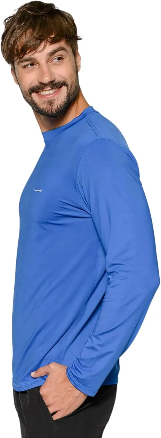 Wave Runner Swim Shirts for Men Uv Sun Protective Rash Guard Workout Shirts Quick Dry Outdoor Shirt for Fishing, Running
