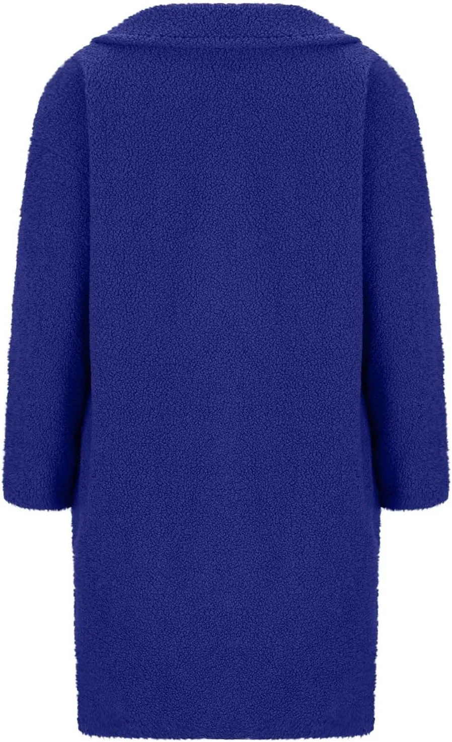 Women Winter Fuzzy Fleece Lapel Coats Long Cardigan Fluffy Jackets Faux Fur Warm Overcoats with Pockets Button 2024