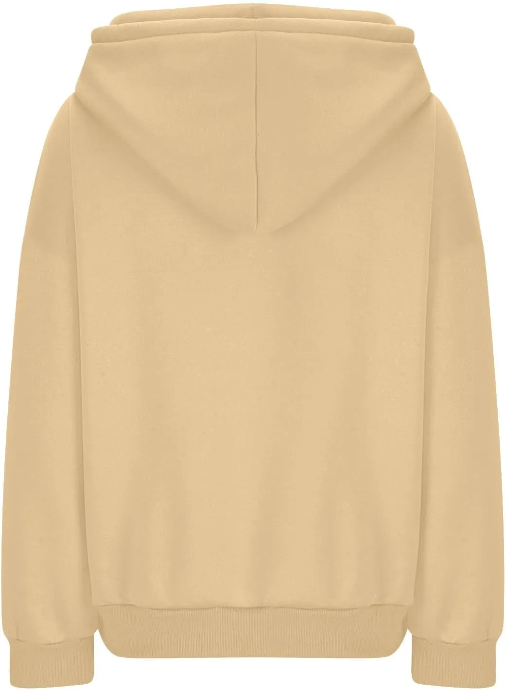 Women's Casual Hoodies Long Sleeve Solid Color Lightweight Pullover Fashion Loose Sweatshirts with Pocket