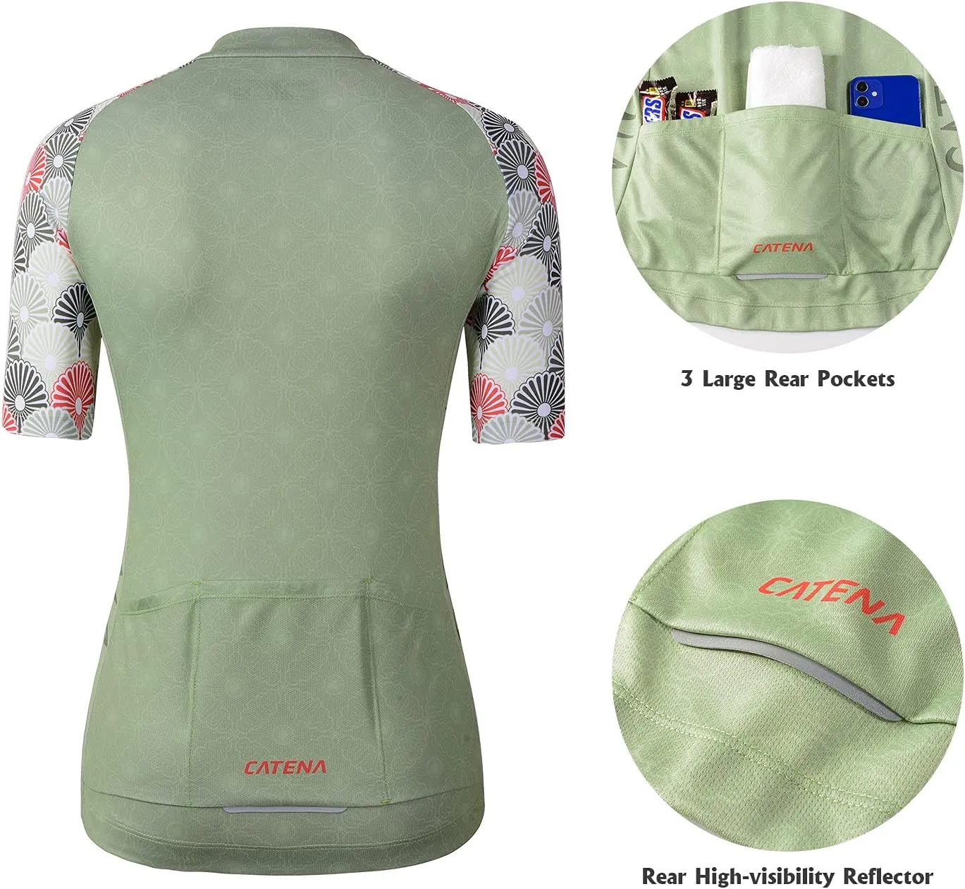 Women's Cycling Jersey Short Sleeve Breathable Bike Shirt Bicycle Clothing Quick Dry Black Butterfly