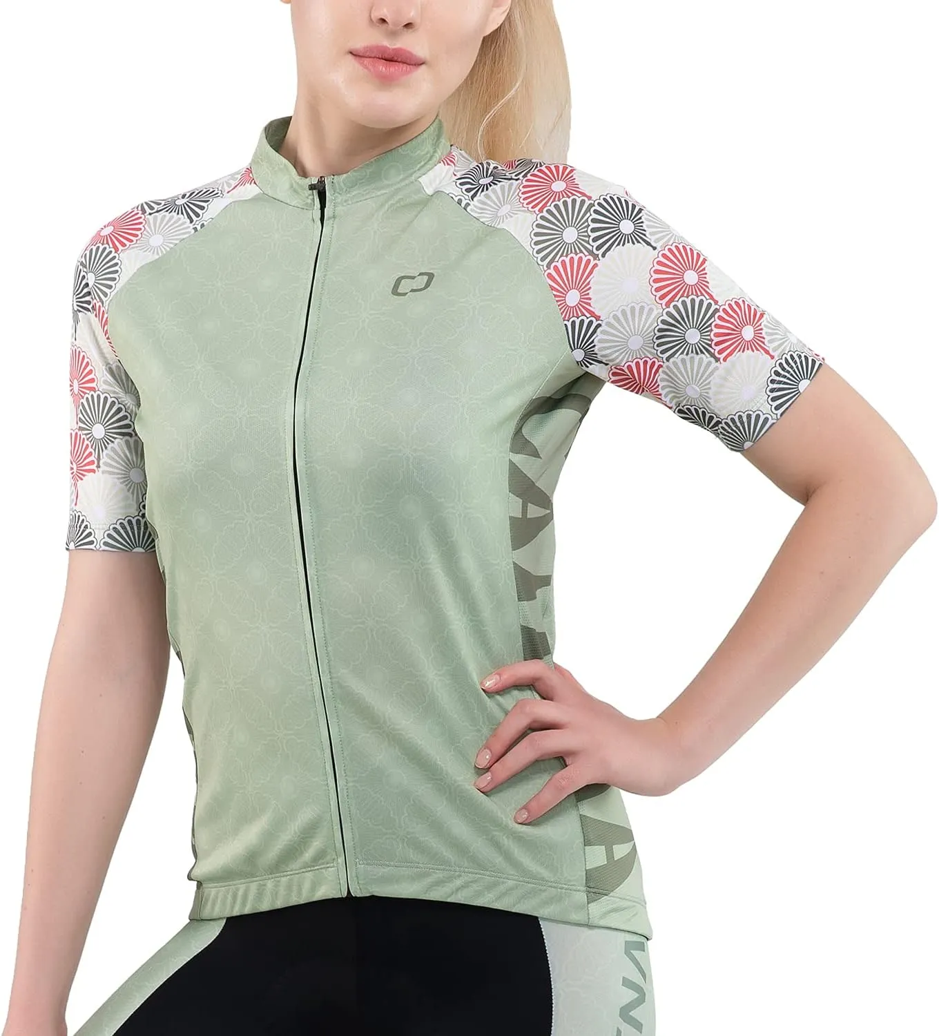 Women's Cycling Jersey Short Sleeve Breathable Bike Shirt Bicycle Clothing Quick Dry Black Butterfly