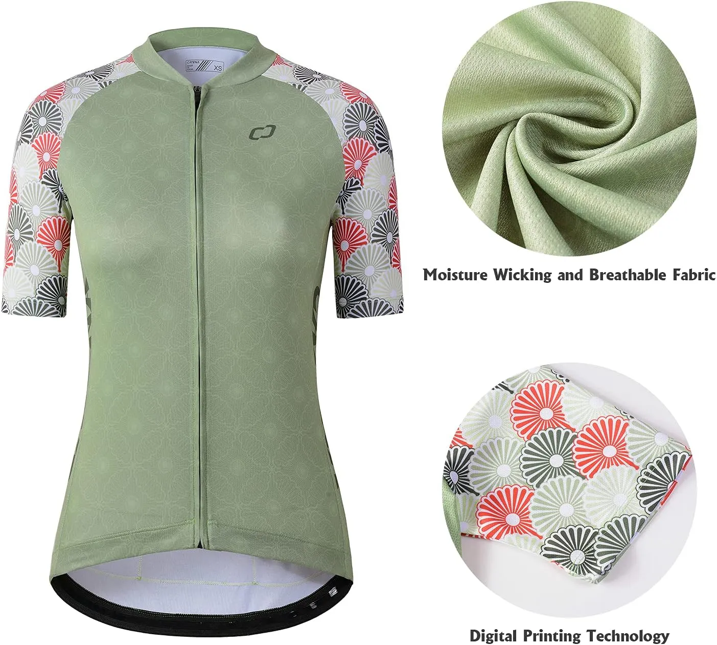 Women's Cycling Jersey Short Sleeve Breathable Bike Shirt Bicycle Clothing Quick Dry Black Butterfly