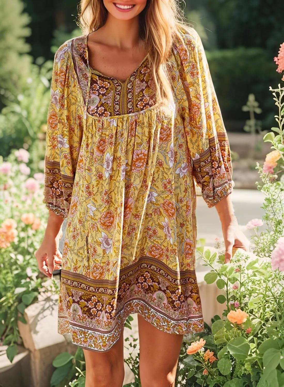 Womens Dress V Neck Long Sleeve Oversized Casual Cute Short Dresses Ladies Beach Sundresses