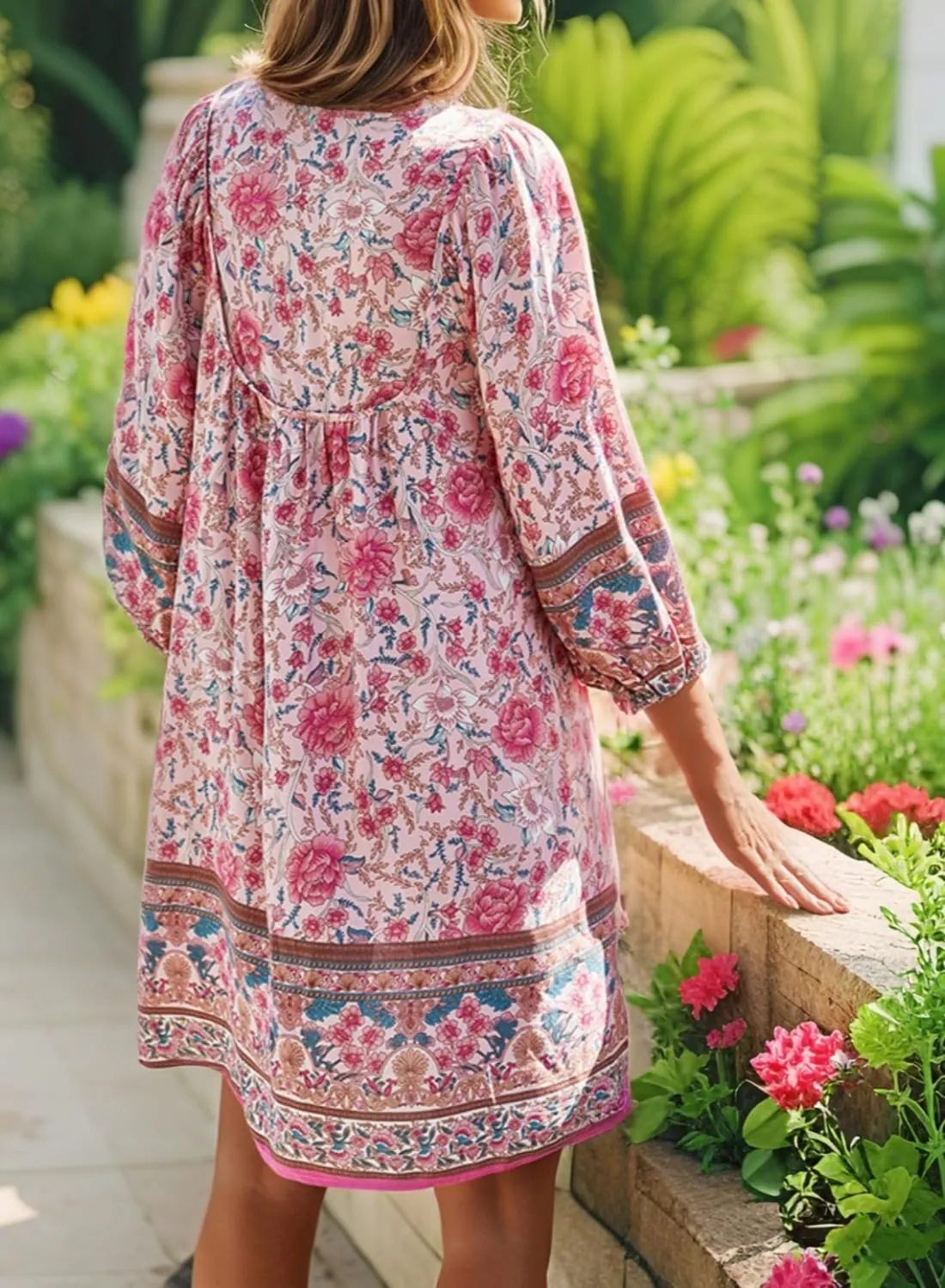 Womens Dress V Neck Long Sleeve Oversized Casual Cute Short Dresses Ladies Beach Sundresses
