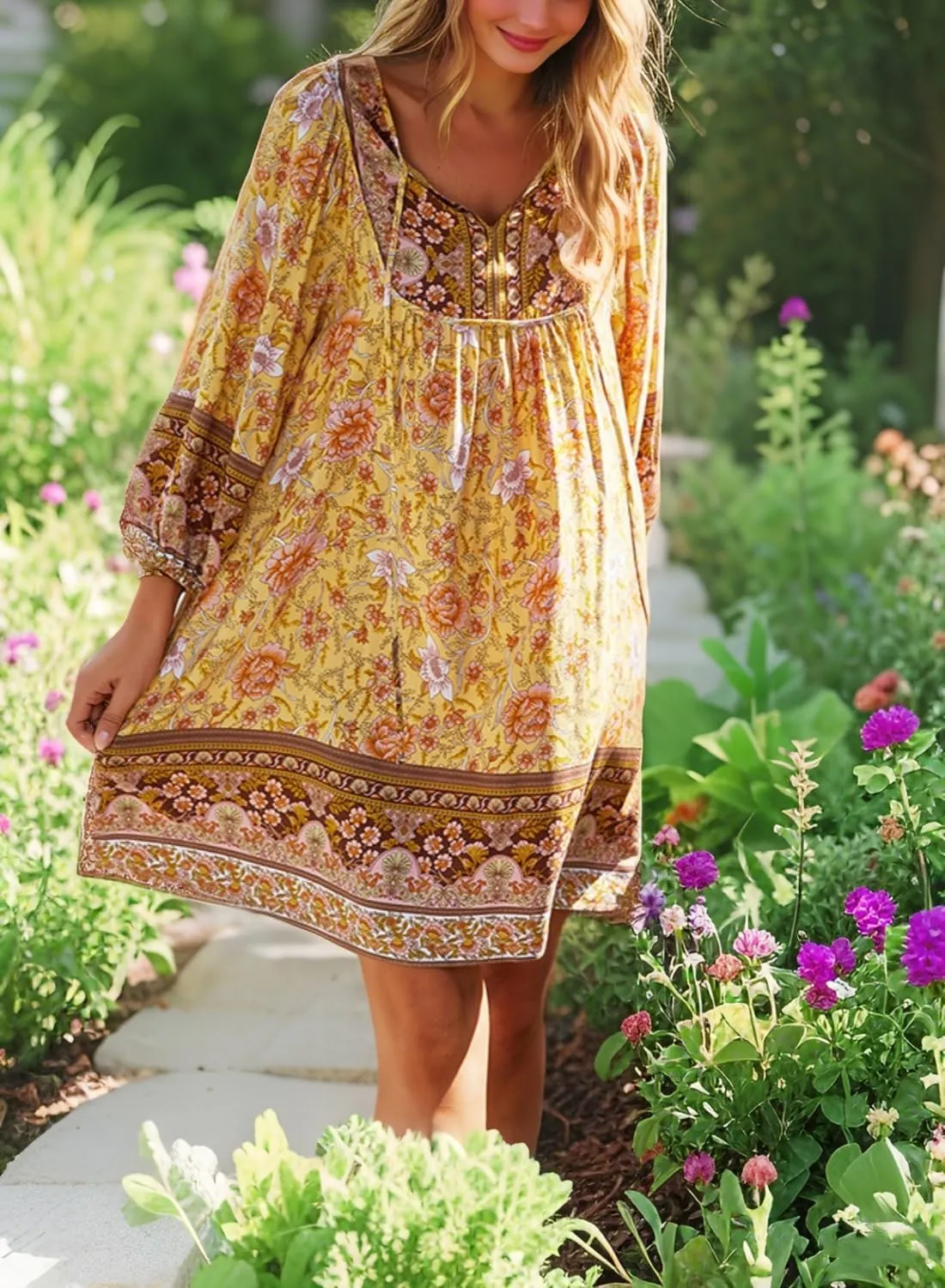 Womens Dress V Neck Long Sleeve Oversized Casual Cute Short Dresses Ladies Beach Sundresses