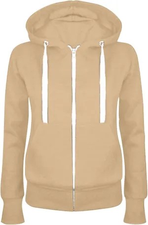 Womens Full Zip Hoodies Pullover Casual Long Sleeve Sweatshirt Classic Sweater Tops Trendy Fall Winter Clothing 2024
