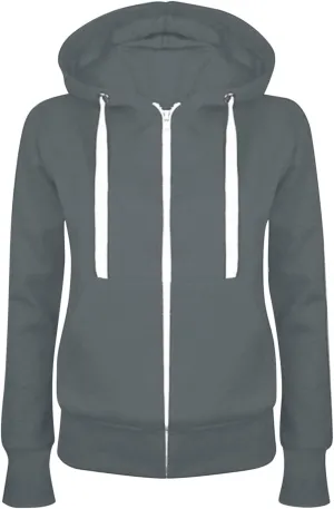 Womens Full Zip Hoodies Pullover Casual Long Sleeve Sweatshirt Classic Sweater Tops Trendy Fall Winter Clothing 2024