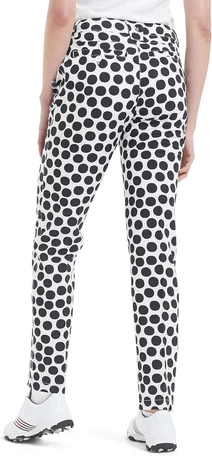 Women's Golf Pants Stretch Straight Lightweight Breathable Twill Work Chino Ladies Pants
