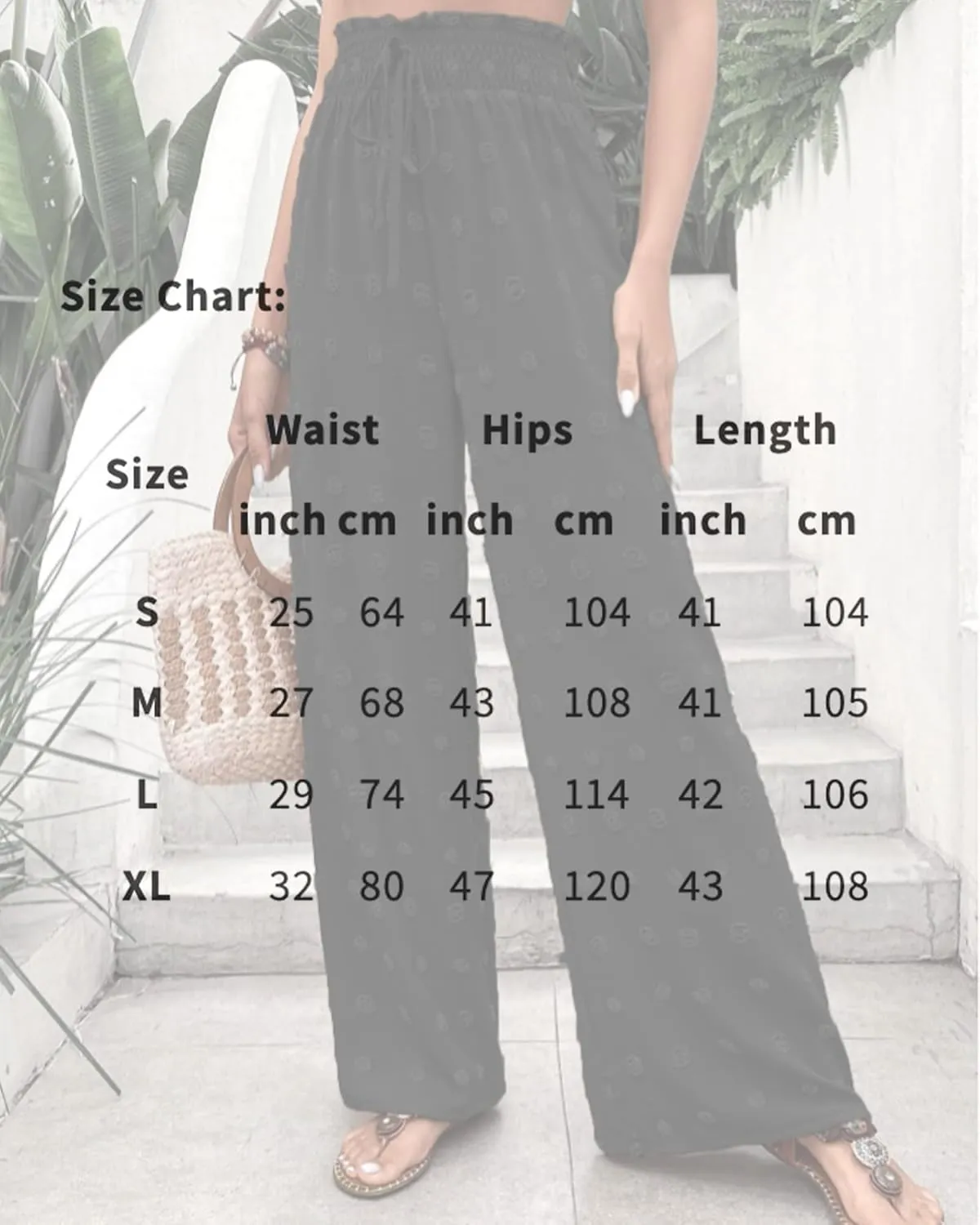 Women's Jacquard Wide Leg Pants with Pockets 2025 Spring Elegant High Waist Adjustable Knot Casual Loose Trousers