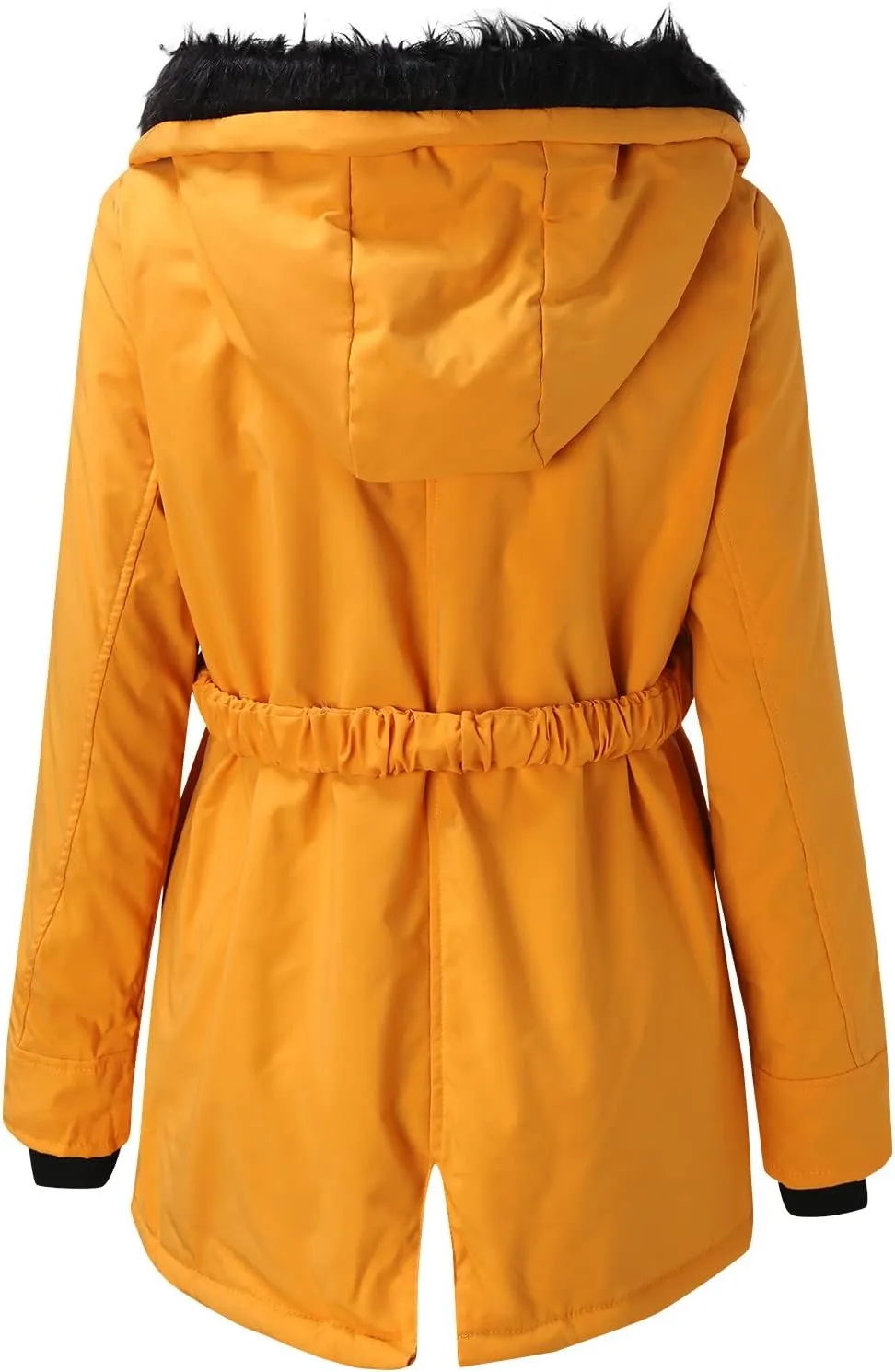 Women's Plus Size Jacket Warm Coat Jackets Outwear Faux-Fur' Lined Trench Winter Hooded Womens Fleece Coats