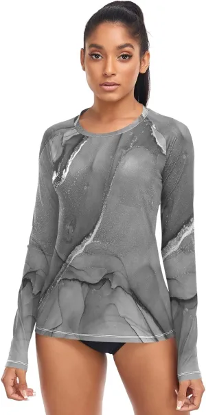 Women's Rash Guard Shirts, UPF 50  Long Sleeve Swimsuit Top Bathing Suit XS-XXL