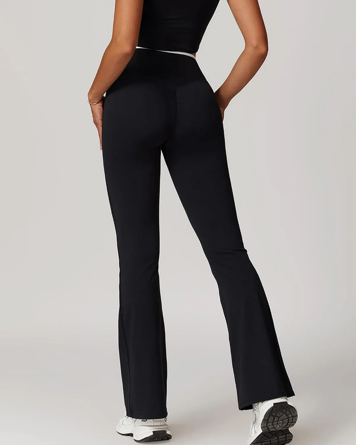 Womens Sexy Two Piece Outfits over Flare Yoga Pants Set Sweatsuits Women's Sports Bra Set