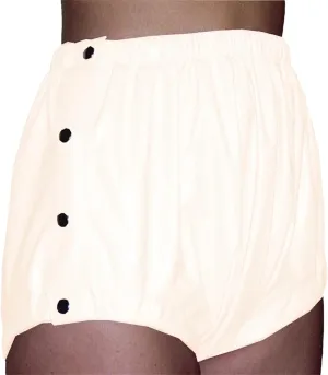 Womens Side-Slit Faux Leather Hot Pants Bodycon Silhouette with Mesh Inserts Night Out Essential