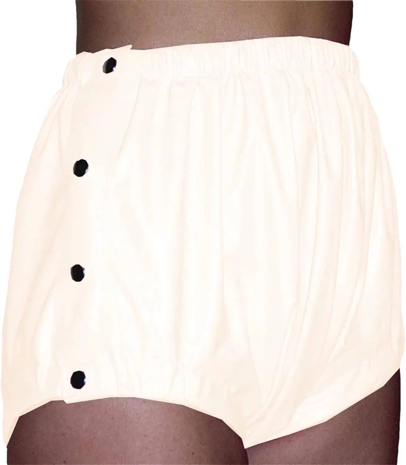 Womens Side-Slit Faux Leather Hot Pants Bodycon Silhouette with Mesh Inserts Night Out Essential