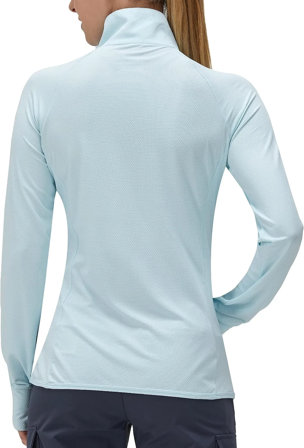 Women's UPF 50  UV Sun Protection Clothing Long Sleeve Athletic Hiking Shirts Lightweight SPF Zip Up Outdoor Jacket