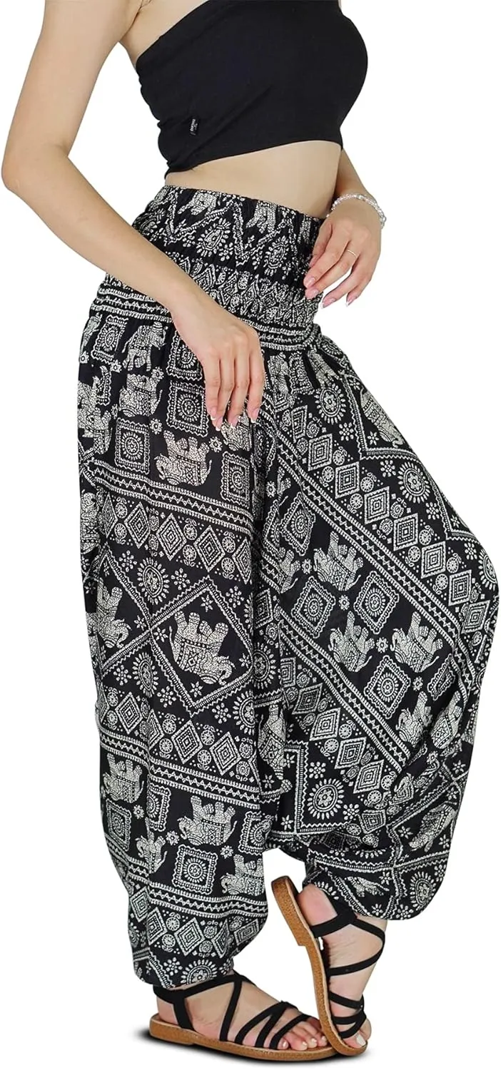 Your Cozy Harem Pants for Women Hippie Clothes Hammer Pants Jumpsuit Casual Loose Beach Sweatpants Baggy Boho Yoga Trousers
